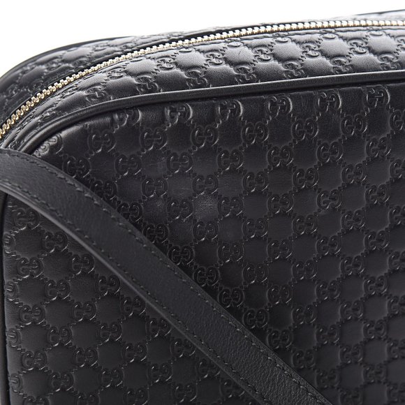 BLACK Gucci GG Microguccissima Leather Bree Camera Bag NEW WITH DUSTBAG - Picture 9 of 15